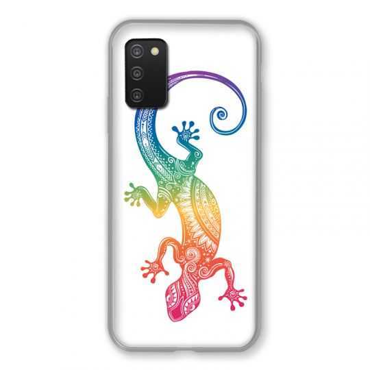 Coque Pour Samsung Galaxy A03S Animaux Maori Salamandre Color