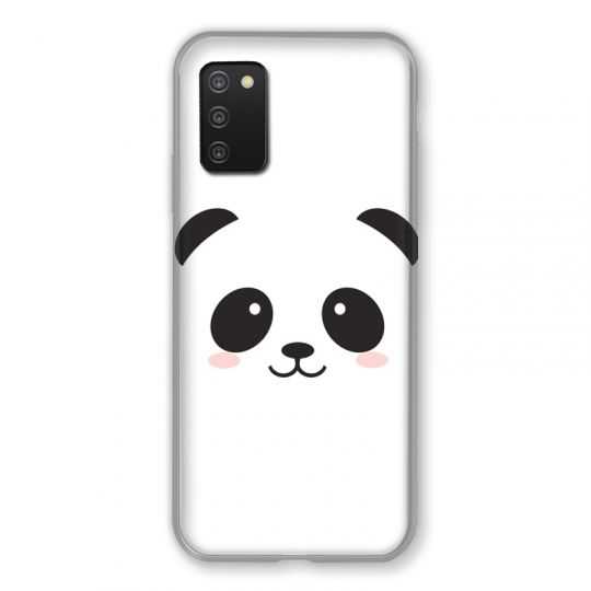 Coque Pour Samsung Galaxy A03S Panda Blanc