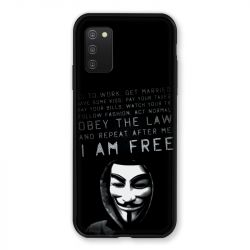 Coque Pour Samsung Galaxy A03S Anonymous I am free