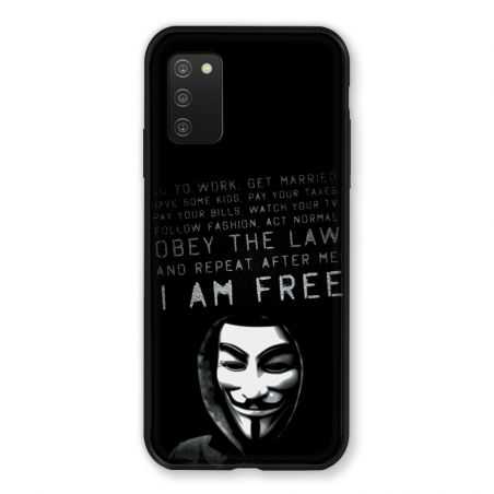 Coque Pour Samsung Galaxy A03S Anonymous I am free