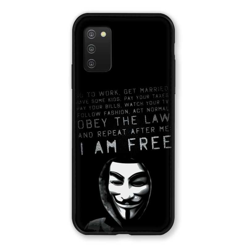 Coque Pour Samsung Galaxy A03S Anonymous I am free