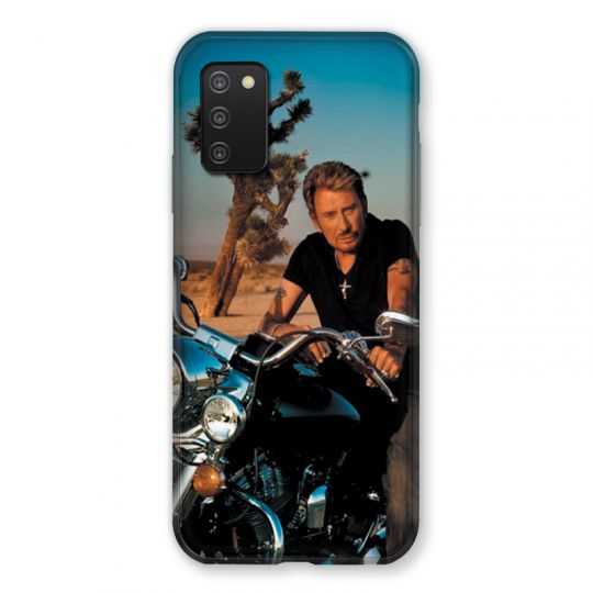 Coque Pour Samsung Galaxy A03S Johnny Hallyday Moto