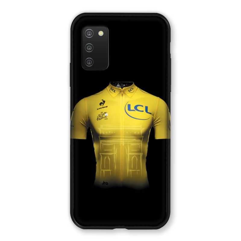 Coque Pour Samsung Galaxy A03S Cyclisme Maillot Jaune