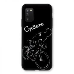 Coque Pour Samsung Galaxy A03S Cyclisme Ombre Blanche