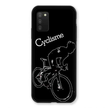 Coque Pour Samsung Galaxy A03S Cyclisme Ombre Blanche