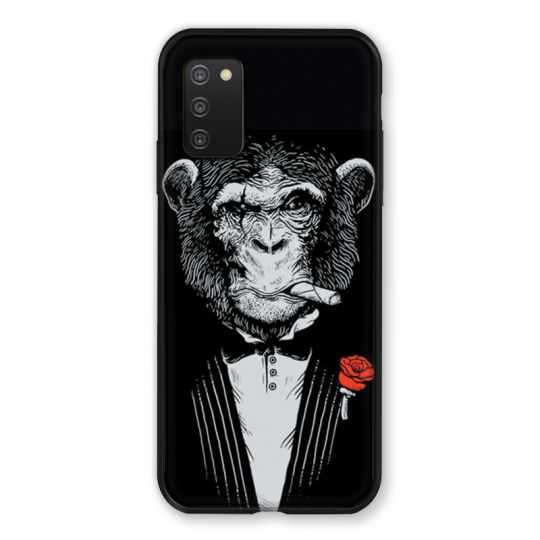 Coque Pour Samsung Galaxy A03S Decale Singe Mafia