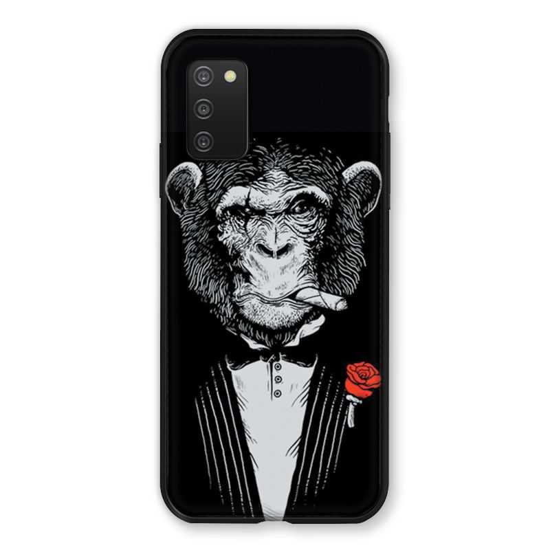 Coque Pour Samsung Galaxy A03S Decale Singe Mafia