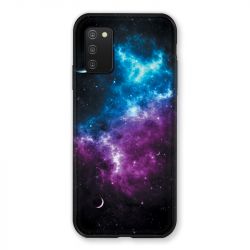 Coque Pour Samsung Galaxy A03S Univers Bleu Violet