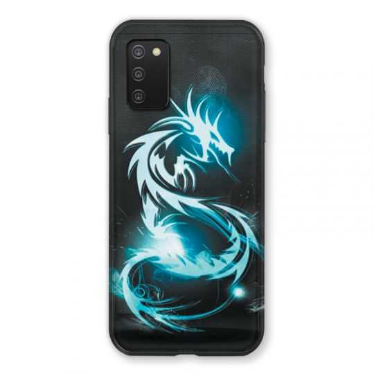 Coque Pour Samsung Galaxy A03S Dragon Bleu