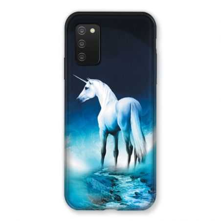Coque Pour Samsung Galaxy A03S Licorne Lune