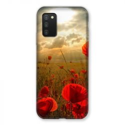 Coque Pour Samsung Galaxy A03S Fleur Coquelicot