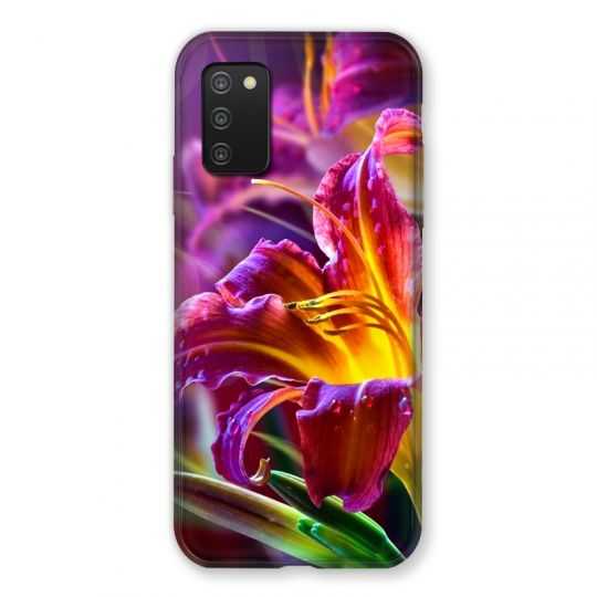 Coque Pour Samsung Galaxy A03S Fleur Lys Color