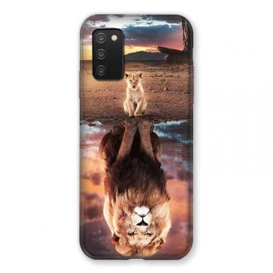 Coque Pour Samsung Galaxy A03S Lion Reflet