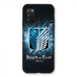 Coque Pour Samsung Galaxy A03S Manga Attaque Titans Noir