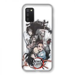 Coque Pour Samsung Galaxy A03S Manga Demon Slayer Blanc