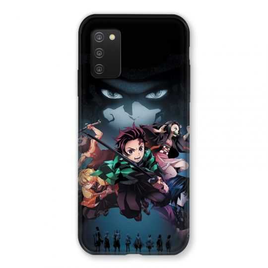 Coque Pour Samsung Galaxy A03S Manga Demon Slayer Noir