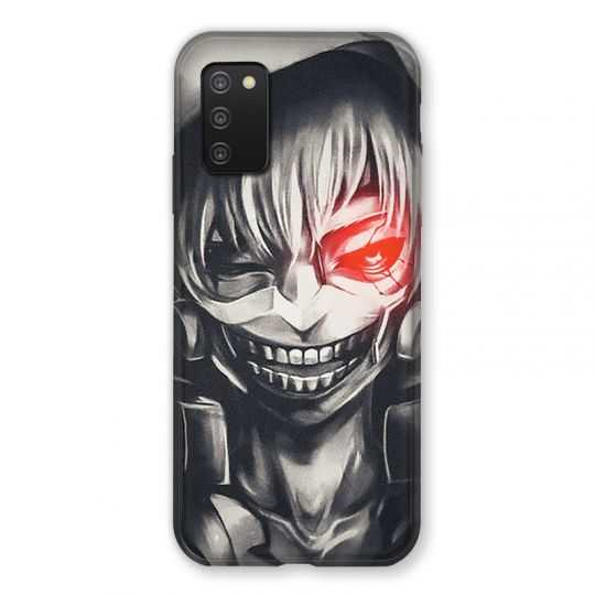Coque Pour Samsung Galaxy A03S Manga Kaneki Noir
