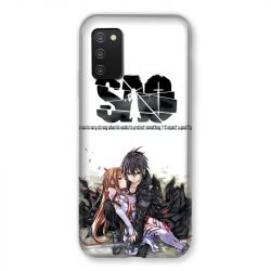 Coque Pour Samsung Galaxy A03S Manga SAO sword Art Online Blanc