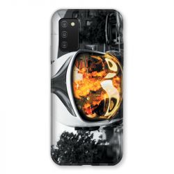 Coque Pour Samsung Galaxy A03S Pompier Casque Feu