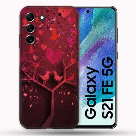 Coque Pour Samsung Galaxy S21 FE / S21FE Amour Arbre