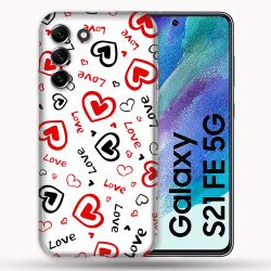 Coque Pour Samsung Galaxy S21 FE / S21FE Amour Love