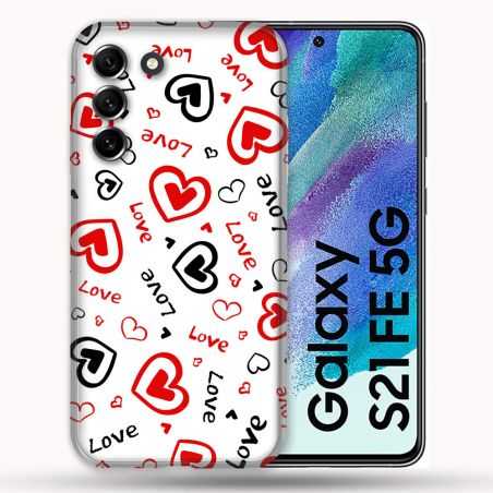 Coque Pour Samsung Galaxy S21 FE / S21FE Amour Love