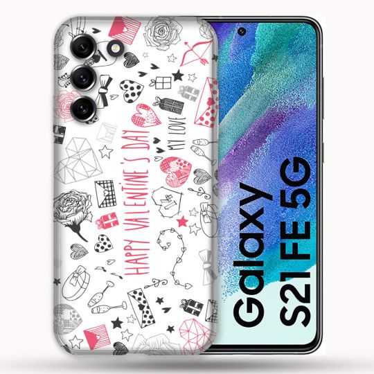Coque Pour Samsung Galaxy S21 FE / S21FE Amour Valentines