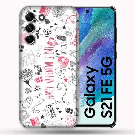 Coque Pour Samsung Galaxy S21 FE / S21FE Amour Valentines