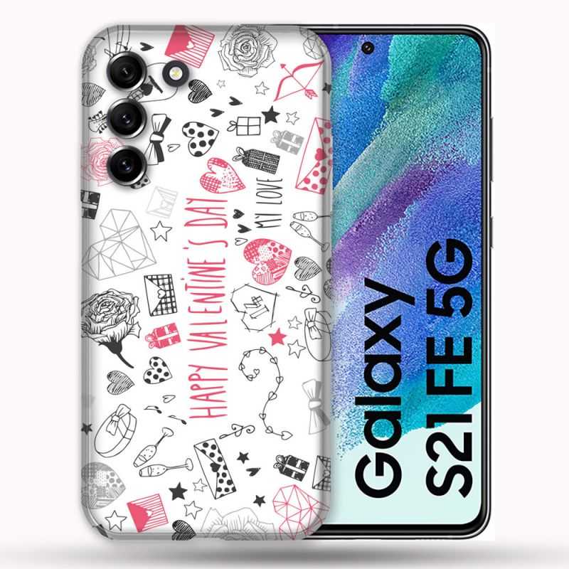 Coque Pour Samsung Galaxy S21 FE / S21FE Amour Valentines