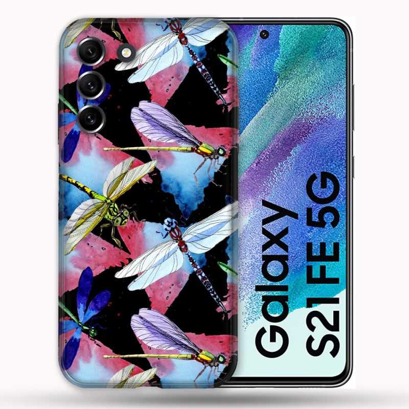 Coque Pour Samsung Galaxy S21 FE / S21FE Animal Libellule