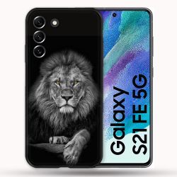 Coque Pour Samsung Galaxy S21 FE / S21FE Animal Lion Majestueux