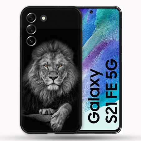 Coque Pour Samsung Galaxy S21 FE / S21FE Animal Lion Majestueux