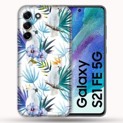 Coque Pour Samsung Galaxy S21 FE / S21FE Animal Perroquet Peinture