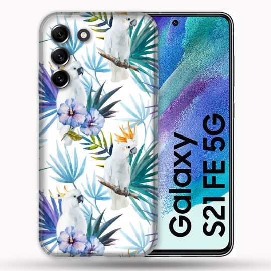 Coque Pour Samsung Galaxy S21 FE / S21FE Animal Perroquet Peinture