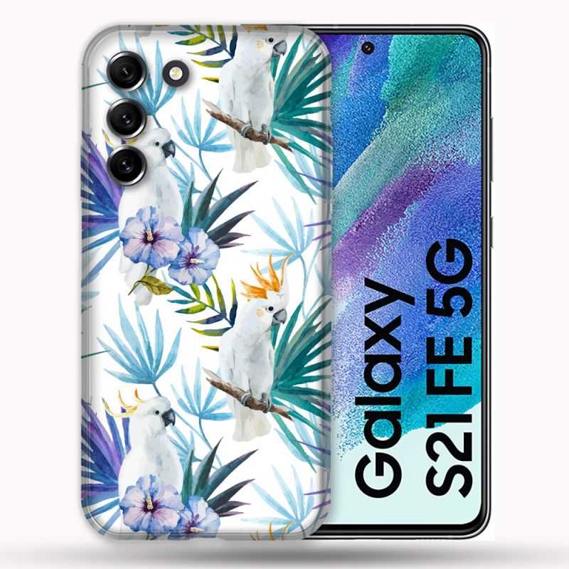 Coque Pour Samsung Galaxy S21 FE / S21FE Animal Perroquet Peinture