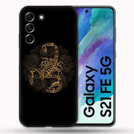 Coque Pour Samsung Galaxy S21 FE / S21FE Animal Scorpion Fresque