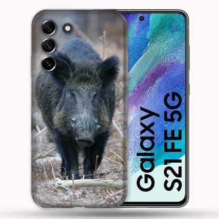 Coque Pour Samsung Galaxy S21 FE / S21FE Chasse Sanglier Pin