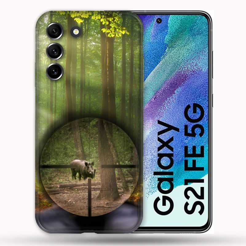 Coque Pour Samsung Galaxy S21 FE / S21FE Chasse Sanglier Viseur