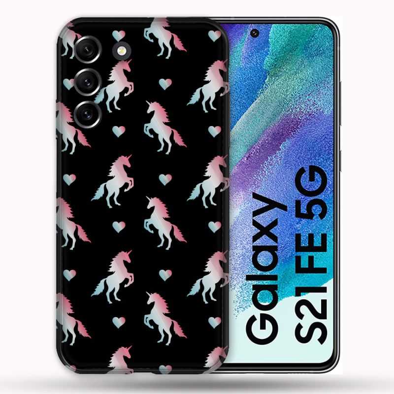 Coque Pour Samsung Galaxy S21 FE / S21FE Fantastique Licorne Pattern