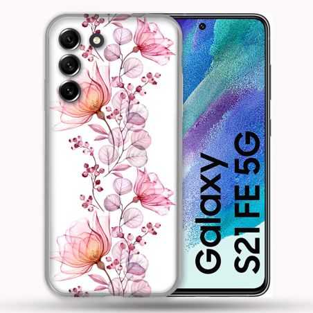 Coque Pour Samsung Galaxy S21 FE / S21FE Fleur Eclosion