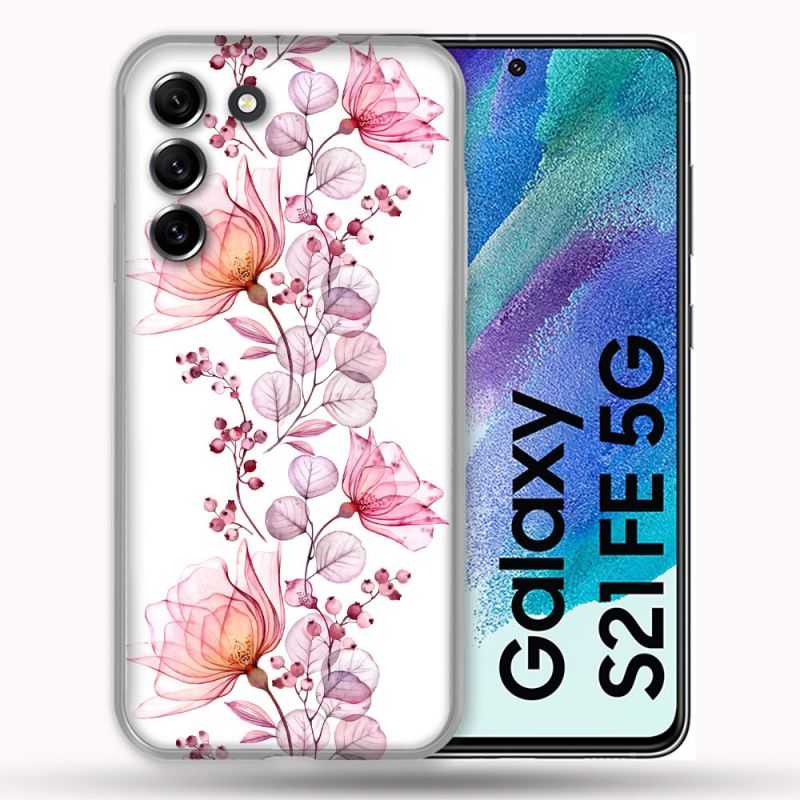 Coque Pour Samsung Galaxy S21 FE / S21FE Fleur Eclosion