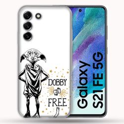 Coque Pour Samsung Galaxy S21 FE / S21FE Harry Potter Dobby Free Blanc