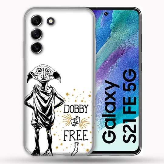Coque Pour Samsung Galaxy S21 FE / S21FE Harry Potter Dobby Free Blanc