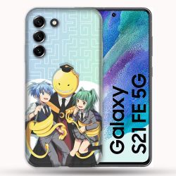Coque Pour Samsung Galaxy S21 FE / S21FE Manga Assassination Classroom Kuro Trio