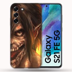 Coque Pour Samsung Galaxy S21 FE / S21FE Manga Attaque Titans Eren Titan