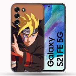 Coque Pour Samsung Galaxy S21 FE / S21FE Manga Boruto Signe