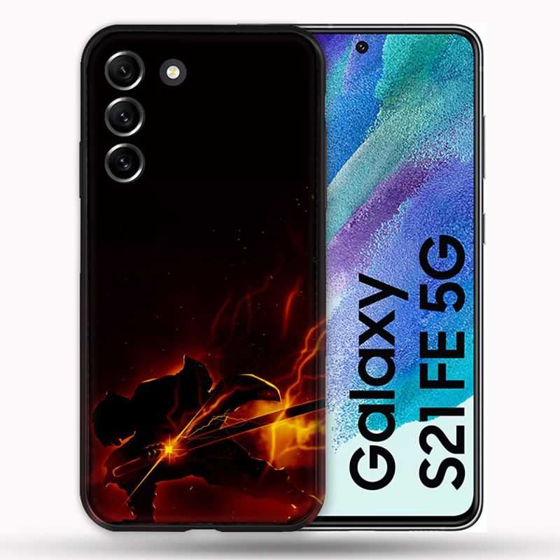 Coque Pour Samsung Galaxy S21 FE / S21FE Manga Demon Slayer Electric
