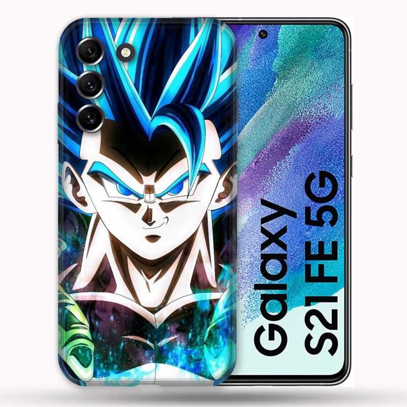 Coque Pour Samsung Galaxy S21 FE / S21FE Manga Dragon Ball Gogeta Visage