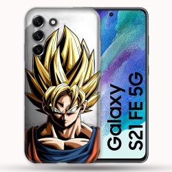 Coque Pour Samsung Galaxy S21 FE / S21FE Manga Dragon Ball Sangoku Portrait