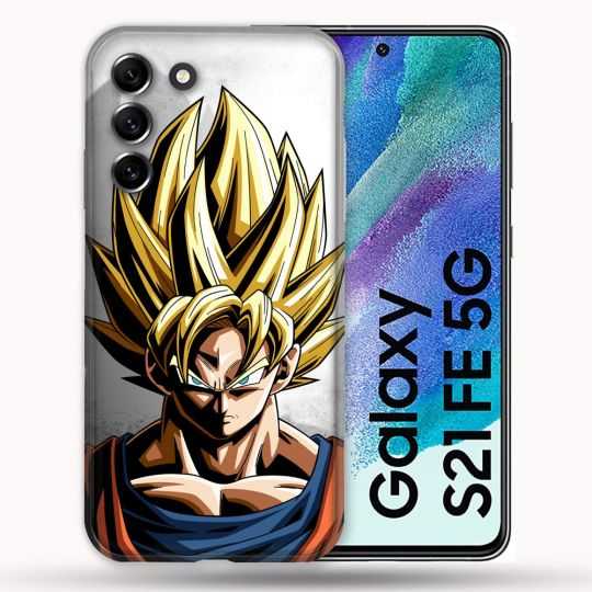 Coque Pour Samsung Galaxy S21 FE / S21FE Manga Dragon Ball Sangoku Portrait
